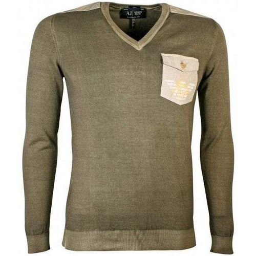 Men's Military Cotton Sweater L - Armani Jeans - Modalova