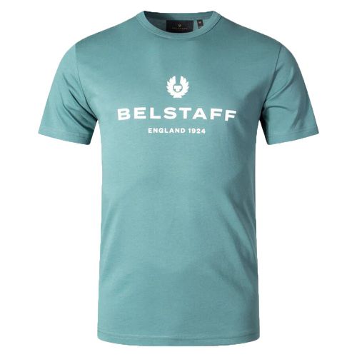 Belstaff Mens Logo T-shirt Blue L - Belstaff - Modalova