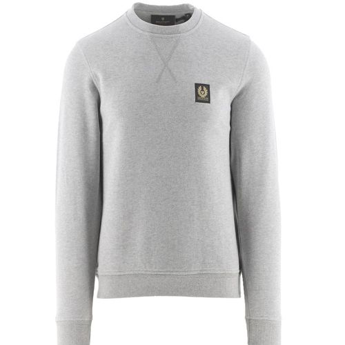 Belstaff Mens Logo Sweater Grey L - Belstaff - Modalova