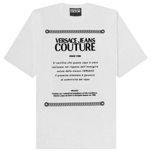 Men's Logo Plaque T-shirt Large - Versace Jeans Couture - Modalova