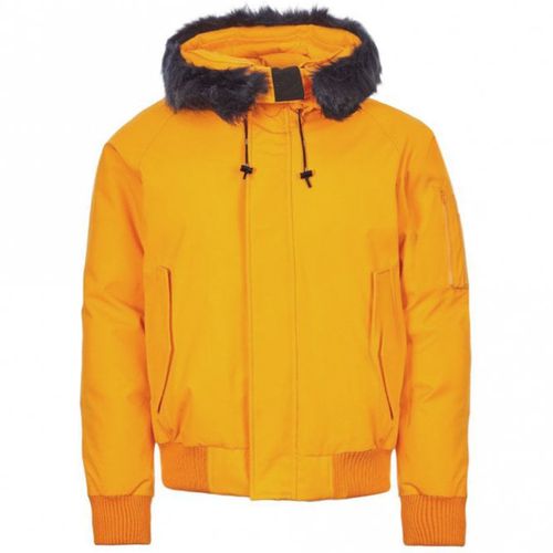 Men's Padded Fur Hooded Parka Jacket L - Kenzo - Modalova