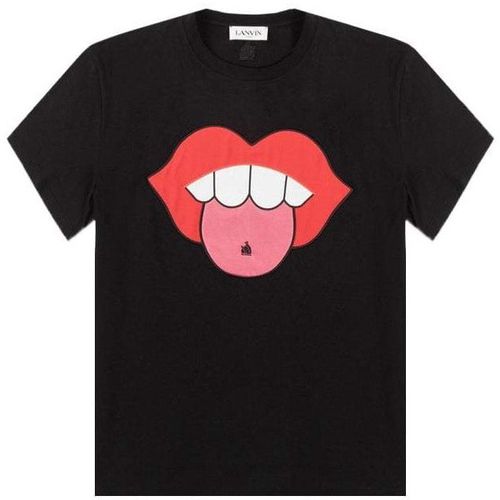 Men's Applied Artwork Mouth T-Shirt - XS - Lanvin - Modalova