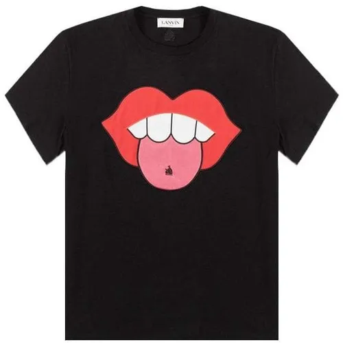 Men's Applied Artwork Mouth T-shirt XS - Lanvin - Modalova