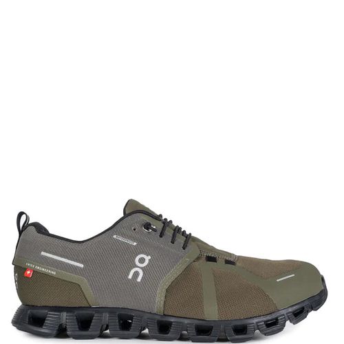 On Running Mens Cloud 5 Waterproof Sneakers Green UK 12 - On-Running - Modalova