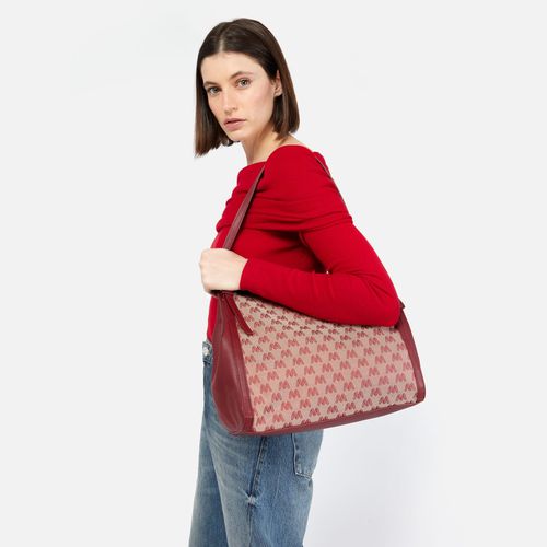 Mongras Grand sac à bandoulière avec imprimé monogramme - Misako - Modalova