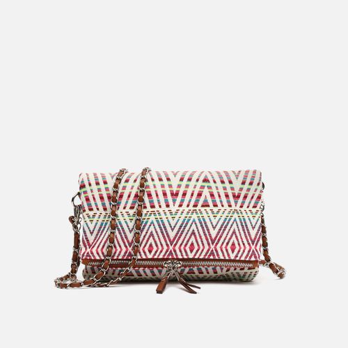 Nomitien Petit sac à bandoulière avec double bandoulière et imprimé jacquard - Misako - Modalova