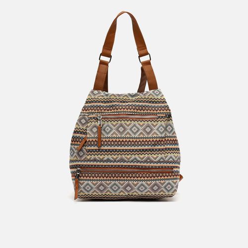 Misi Sac à dos antivol imprimé jacquard - Misako - Modalova