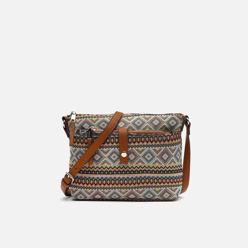 Misi Sac à bandoulière imprimé jacquard avec petit vanity case - Misako - Modalova