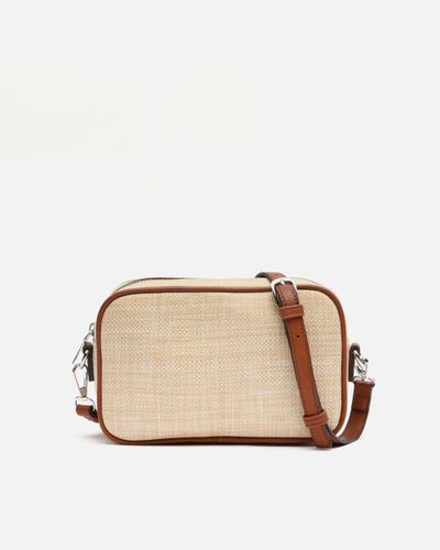 Xisti petit sac à bandoulière effet raphia - Misako - Modalova