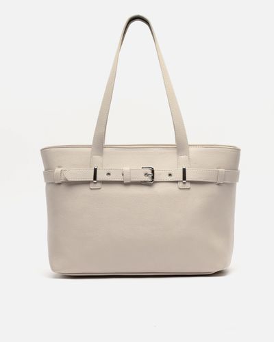 Zivan sac shopper avec détails sur le devant et poche pour ordinateur portable (13,3") - Misako - Modalova