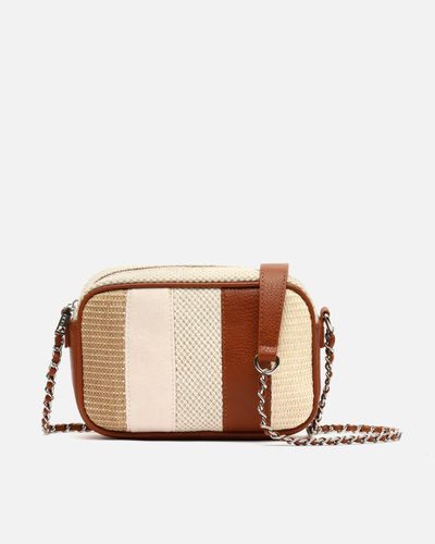 Larenito petit sac à bandoulière effet raphia - Misako - Modalova