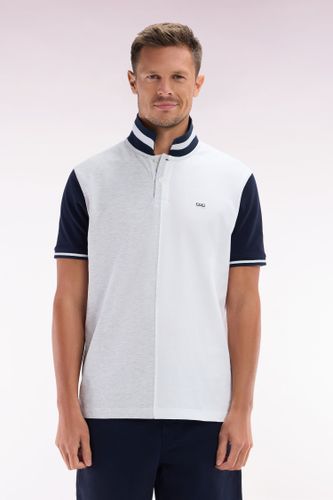 Polo À Manches Courtes En Coton Bicolore Et Blanc Coupe Décontractée - Eden Park - Modalova
