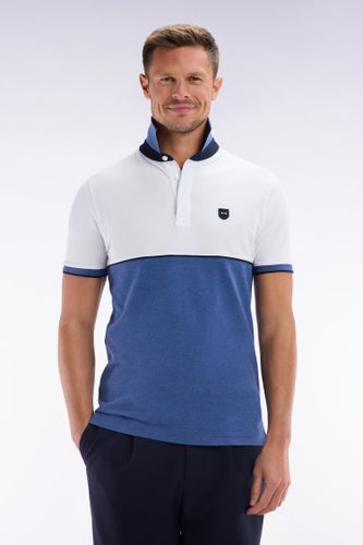 Polo À Manches Courtes En Coton Stretch Bicolore Coupe Ajustée - Eden Park - Modalova