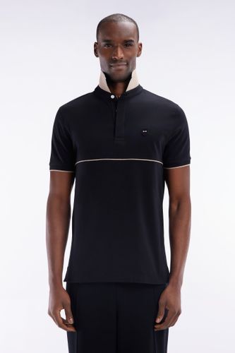 Polo À Manches Courtes En Coton Stretch Bicolore Coupe Ajustée - Eden Park - Modalova