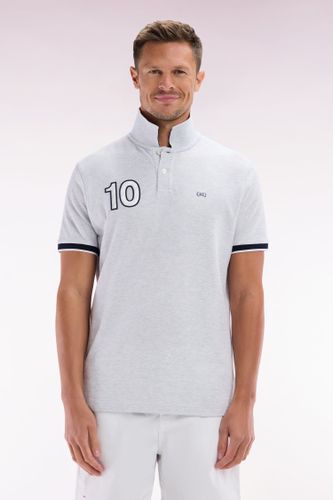 Polo À Manches Courtes En Coton Broderie 10 Coupe Décontractée - Eden Park - Modalova