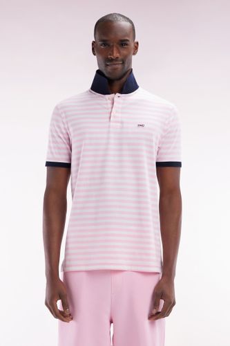 Polo Marinière À Manches Courtes En Coton Stretch Rayé Coupe Ajustée - Eden Park - Modalova