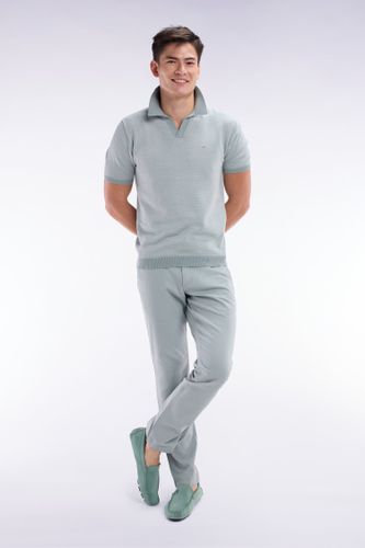 Pull Col Polo En Coton Clair Coupe Droite - Eden Park - Modalova