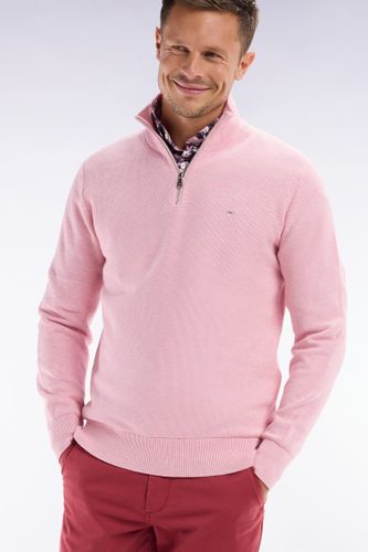 Pull Col Camionneur En Coton Nid D'abeille Coupe Droite - Eden Park - Modalova