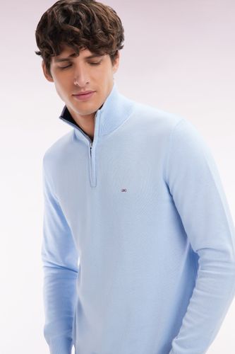 Pull Col Camionneur En Coton Ciel Coupe Droite - Eden Park - Modalova