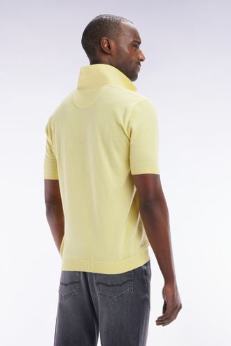 Pull Col Polo En Coton Et Soie Mélangés Coupe Droite - Eden Park - Modalova