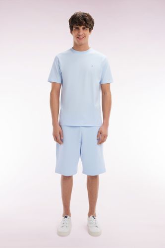 Short En Molleton Coton Ciel Coupe Droite - Eden Park - Modalova