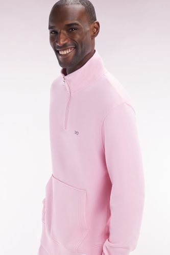 Sweatshirt À Col Zippé En Coton Coupe Droite - Eden Park - Modalova