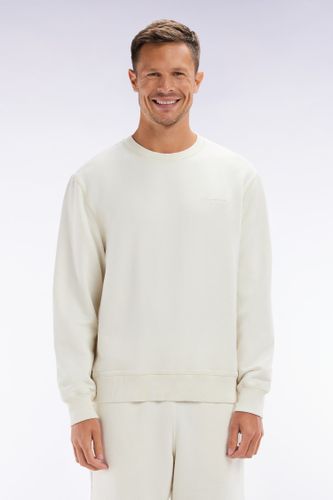 Sweatshirt Surteint À Col Rond En Molleton Coton Coupe Décontractée - Eden Park - Modalova