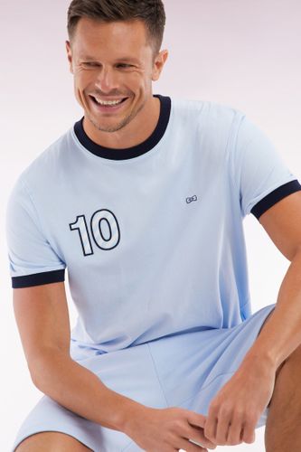 T-shirt En Coton Ciel Broderie 10 Coupe Décontractée - Eden Park - Modalova