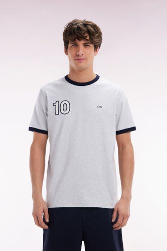 T-shirt En Coton Broderie 10 Coupe Décontractée - Eden Park - Modalova