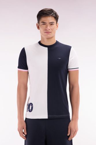 T-shirt Bicolore Xv De France En Coton Coupe Droite - Eden Park - Modalova