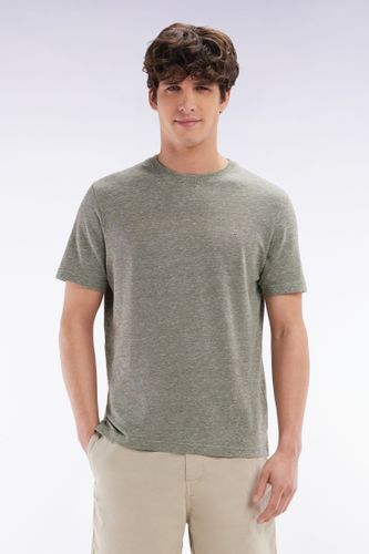 T-shirt En Coton Et Lin Coupe Droite - Eden Park - Modalova