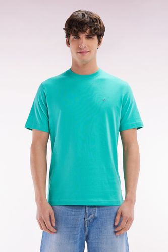 T-shirt En Coton Pima Broderie Dos Coupe Droite - Eden Park - Modalova