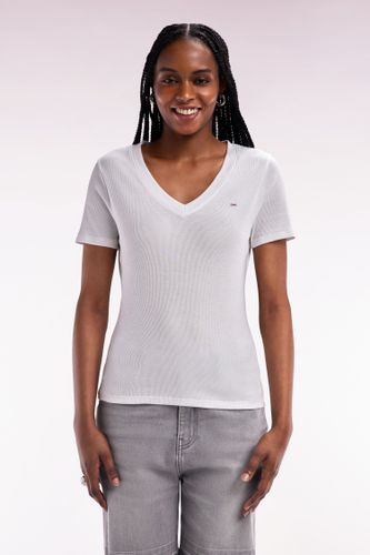 T-shirt En Coton Pima Côtelé Coupe Ajustée - Eden Park - Modalova
