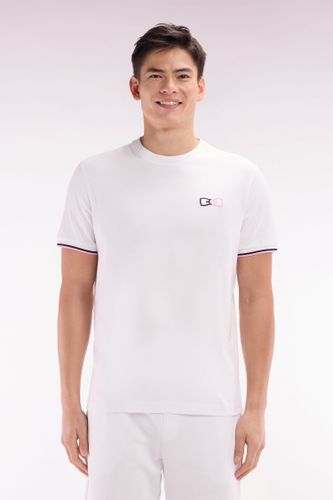 T-shirt En Coton À Broderies Bicolores Coupe Décontractée - Eden Park - Modalova