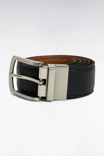 Ceinture En Cuir Lisse Réversible Et Marron - Eden Park - Modalova