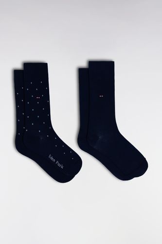 Lot De 2 Paires De Chaussettes En Coton Stretch Mélangé - Eden Park - Modalova