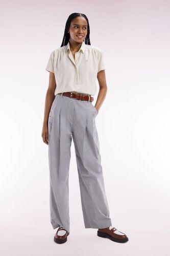 Pantalon À Jambes Larges En Coton Stretch Coupe Oversized - Eden Park - Modalova