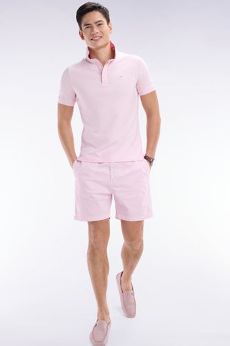 Short À Taille Élastique En Coton Stretch Uni - Eden Park - Modalova