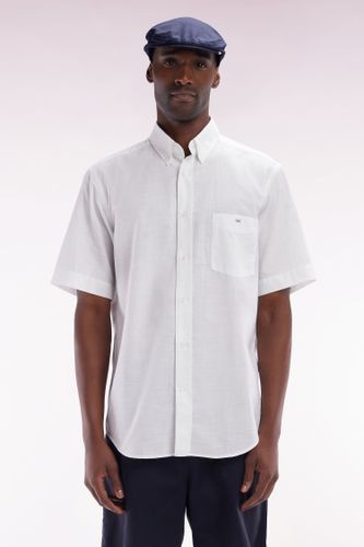Chemise À Manches Courtes En Coton Texturé Coupe Droite - Eden Park - Modalova