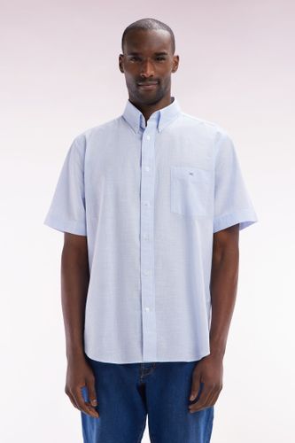 Chemise À Manches Courtes En Coton Ciel Coupe Droite - Eden Park - Modalova