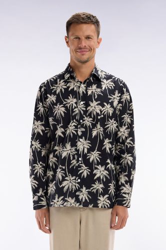 Chemise En Coton À Imprimé Palmiers Coupe Droite - Eden Park - Modalova