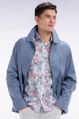 Chemise En Coton Ciel À Imprimé Floral Coupe Ajustée - Eden Park - Modalova