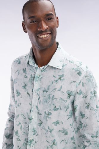 Chemise En Lin À Imprimé Floral Coupe Ajustée - Eden Park - Modalova