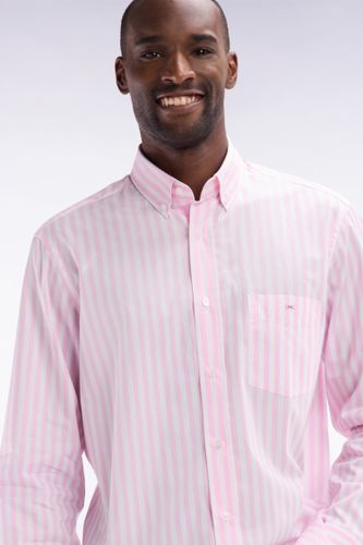 Chemise À Rayures Bâtons En Coton Coupe Droite - Eden Park - Modalova