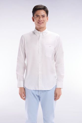 Chemise En Twill De Coton Unie Coupe Droite - Eden Park - Modalova