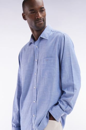 Chemise Unie À Poche Plaquée En Coton - Eden Park - Modalova