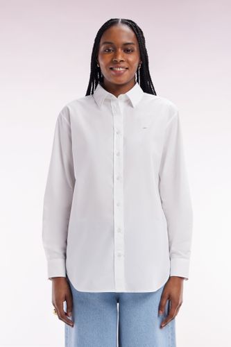 Chemise Unie En Coton Coupe Décontractée - Eden Park - Modalova