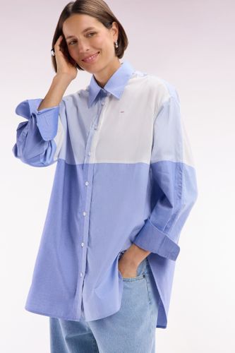 Chemise Colorblock En Popeline De Coton Coupe Oversized - Eden Park - Modalova