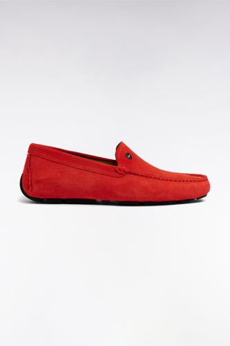 Mocassins En Cuir Suédé Rouges - Eden Park - Modalova
