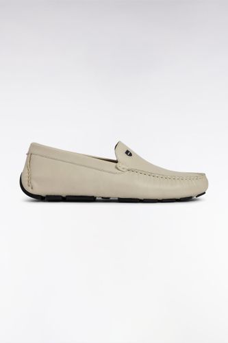 Mocassins En Croûte De Cuir Beiges - Eden Park - Modalova